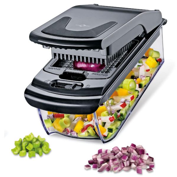 Gemüsewürfler Compacto schwarz