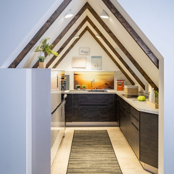 Einbauküche Artwood braun