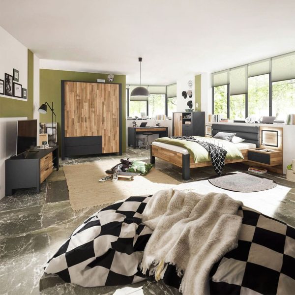 Nachtkommode Eiche Nachbildung