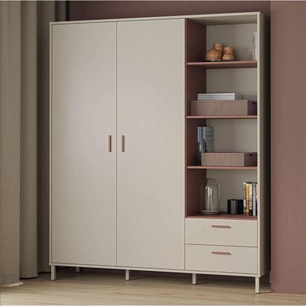 Kleiderschrank Mattis beige // Möbelhof Parsberg & Ingolstadt