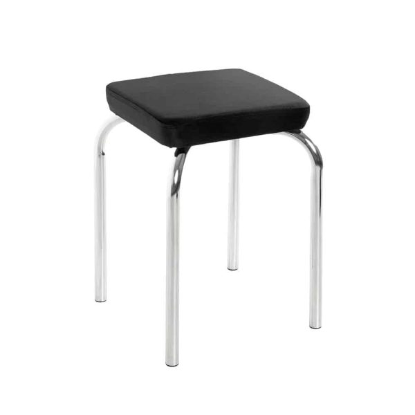 Stapelhocker Pierre Kunstleder schwarz