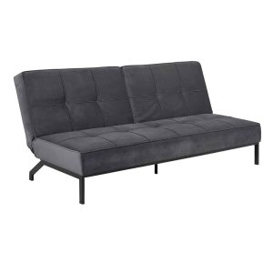 Schlafsofa Perola Bezug VIC Stoff dunkelgrau