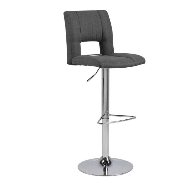 Barhocker Sirja Bezug Corsica Stoff dunkelgrau