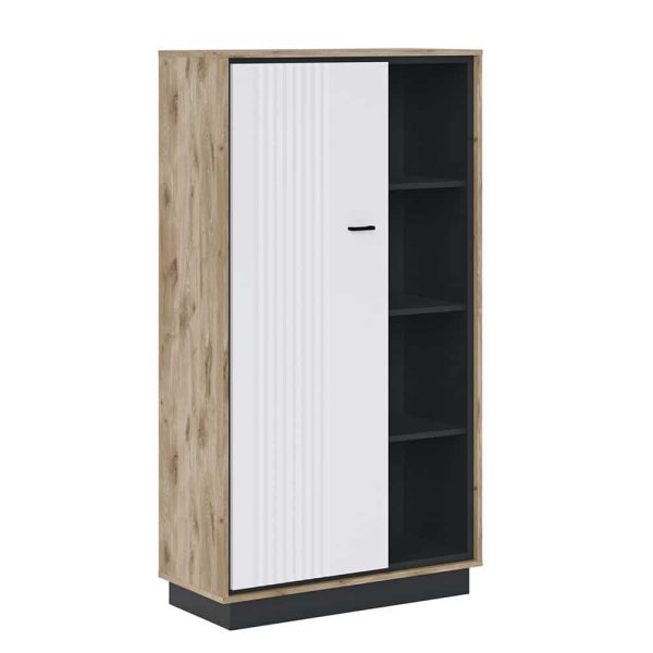 Regal Windor Viking Eiche perlschwarz Dekor