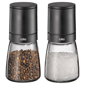 Pfeffer-/Salzmühle Florenz schwarz Höhe ca. 13 cm