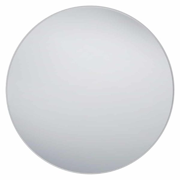 Rahmenspiegel Britta Metall silberfarbig Druchmesser ca. 80 cm