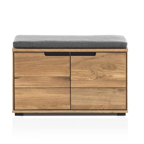 Garderobenbank Lorina Eiche teilmassiv geölt