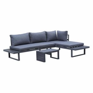 Loungegruppe Bezug anthrazit
