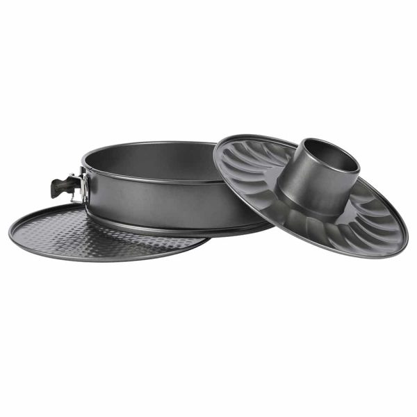 Backformen-Set 3-teilig Spring- und Gugelhupfform + Rohrboden 26 cm