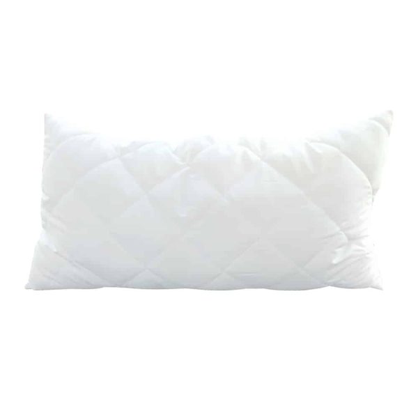 Kopfkissen Karo weiß 40x80 cm