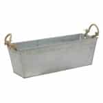 Zinkblumenkasten silber