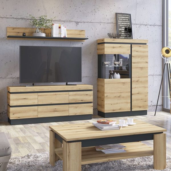 Vitrine Corina Coast Evoke Eiche Dekor