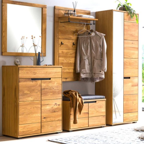 Garderobenpaneel Lorina Eiche teilmassiv geölt