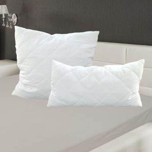 Kopfkissen Karo weiß 80x80 cm