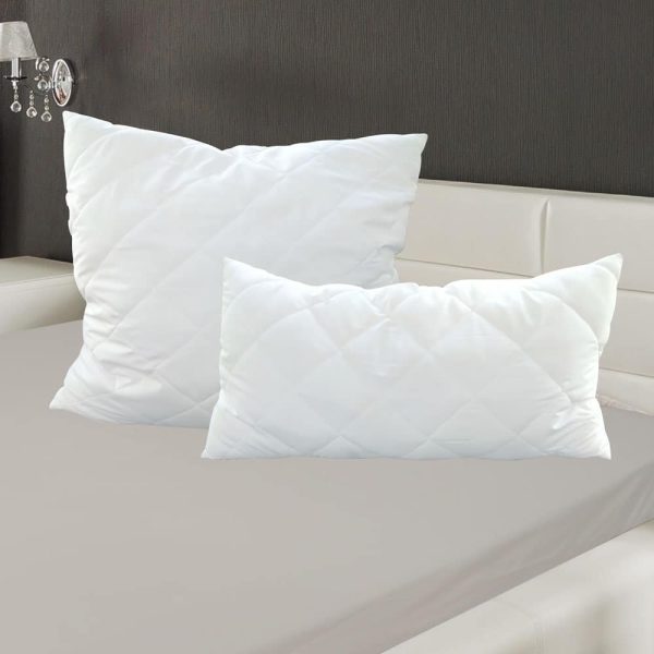 Kopfkissen Karo weiß 80x80 cm