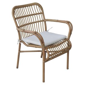 Gartensessel Polyrattan braun